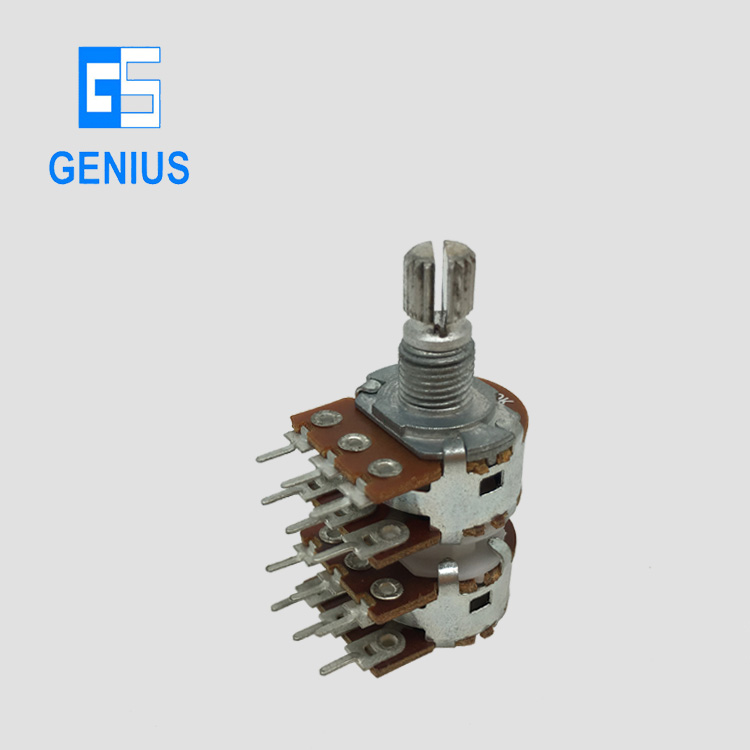 R1640G四聯(lián)C50K直插腳旋轉(zhuǎn)電位器_車載功放專用電位器_東莞市京倫電子科技有限公司